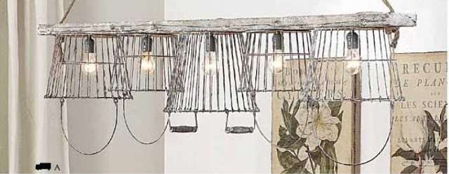 basket chandelier