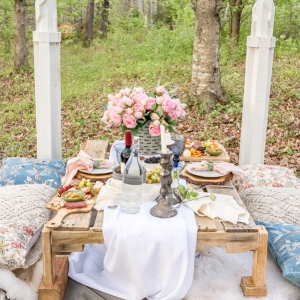 bohemian table setting