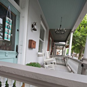 city porch