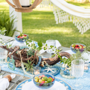 coastal table setting