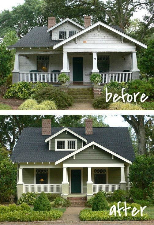 Craftsman Renovation green home exterior makeover