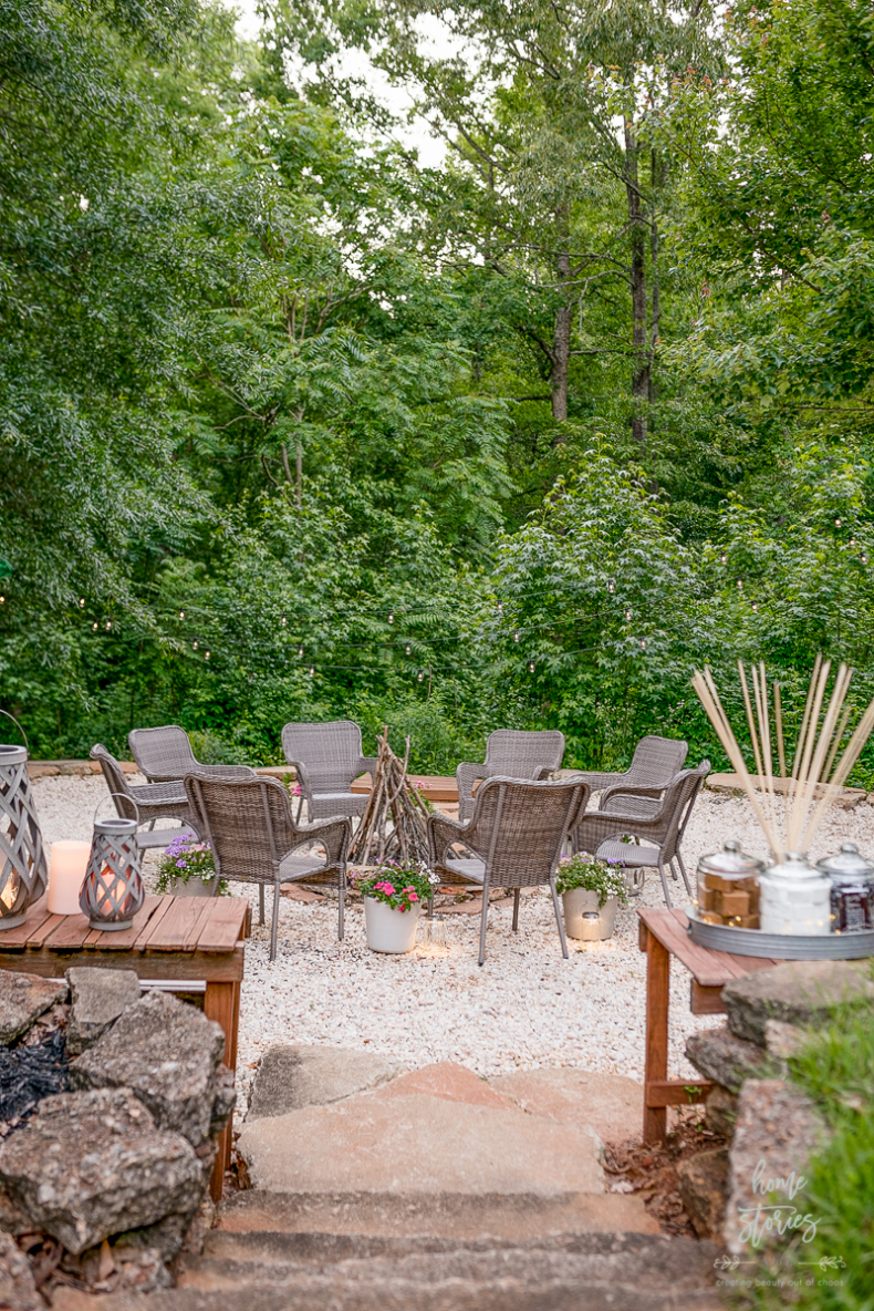 DIY Firepit Ideas - DIY Gravel Firepit by Home Stories A to Z