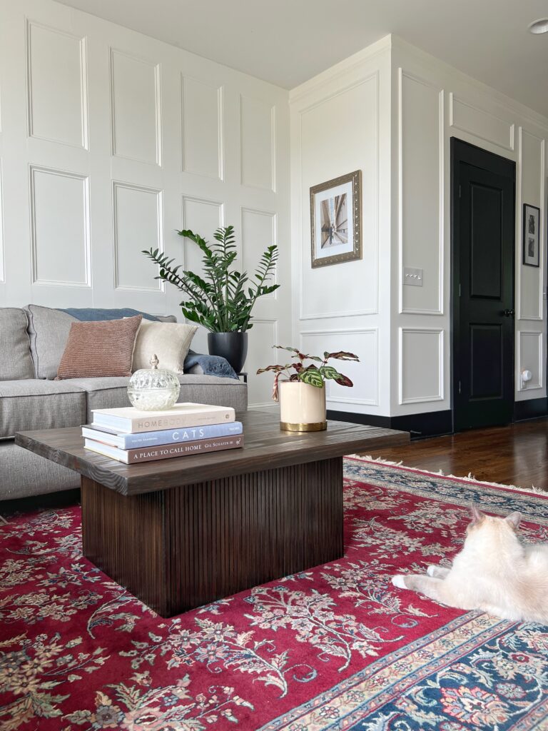 DIY Pole Wrap Coffee Table by Our Aesthetic Abode