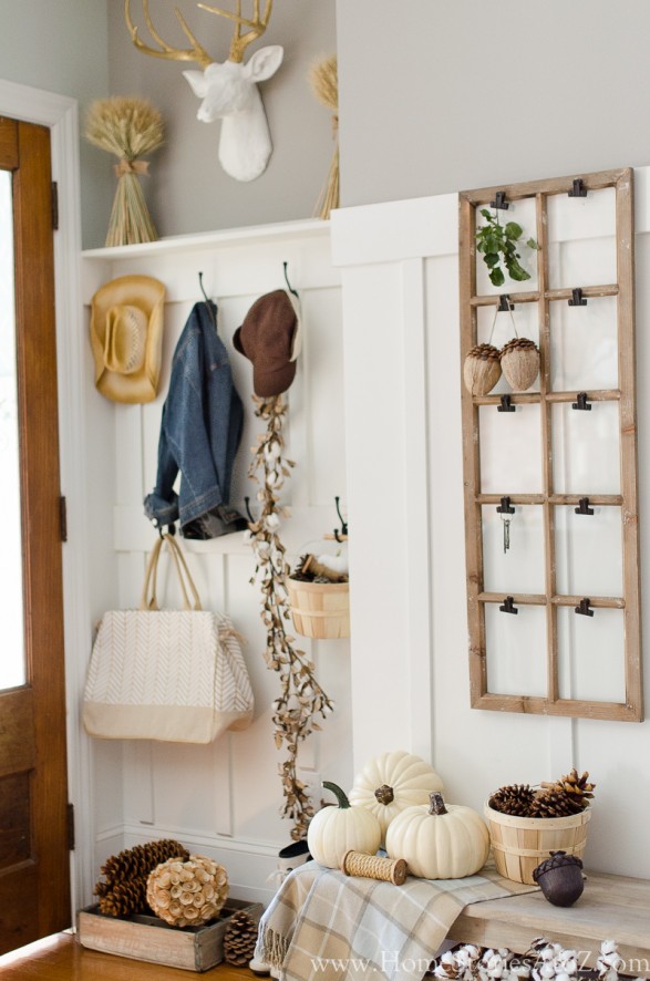 DIY Small Building Projects - Board and Batten Trim Mudroom by Home Stories A to Z