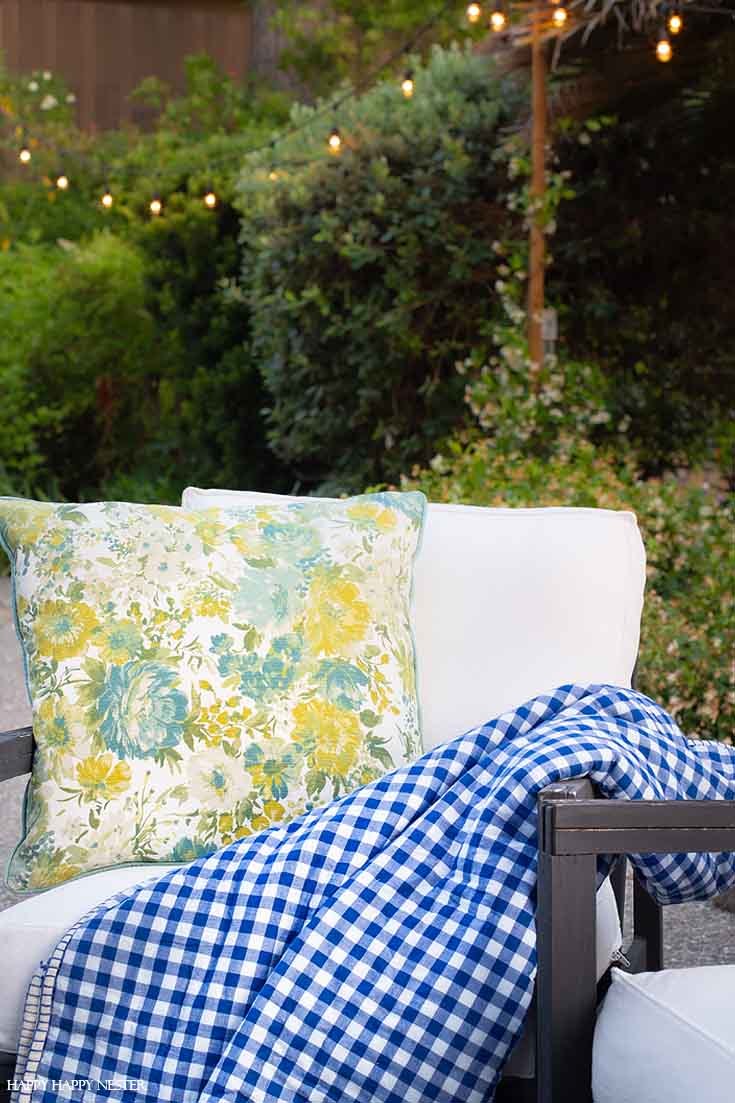 Entertaining Outdoors Using String Lights - How to Hang String Lights by Happy Happy Nester