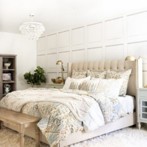 Fall Decor Ideas - Neutral Fall Bedroom by Home Stories A to Z