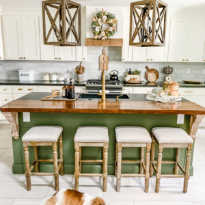 fall decor kitchen dining room