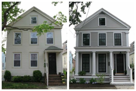 Greek Revival Restoration home exterior makeover
