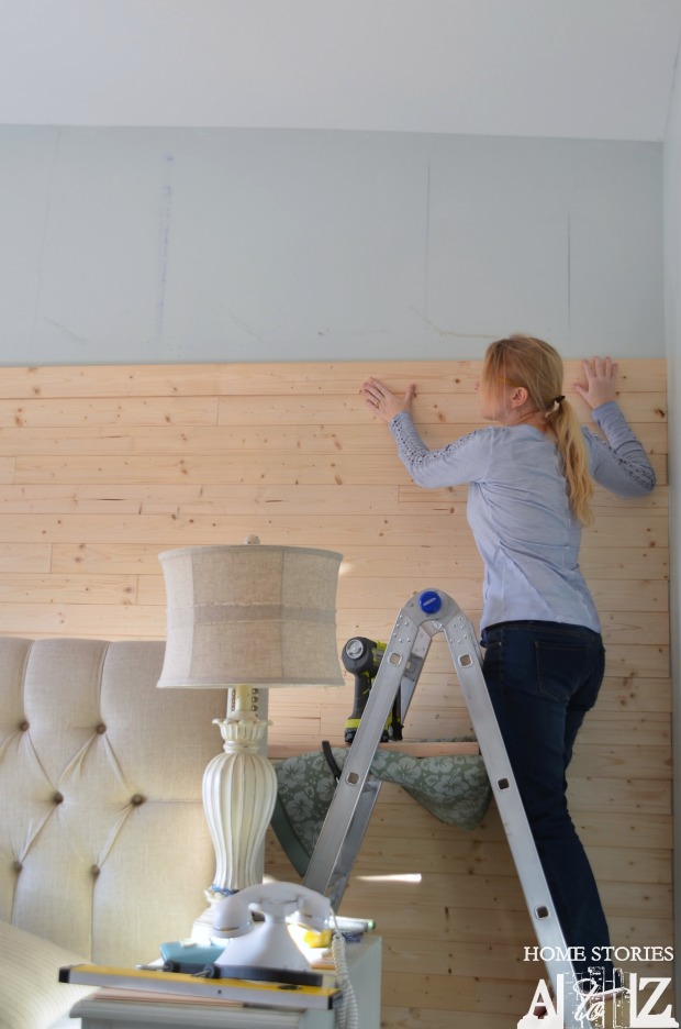 how to diy plank wall
