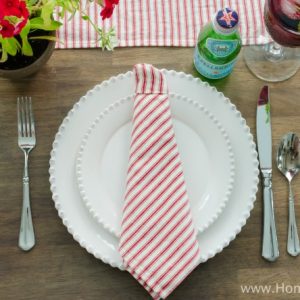 How to Fold Napkin Tie Father's Day