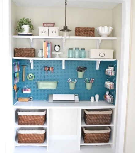 Craft Closet Organization by Beneath My Heart