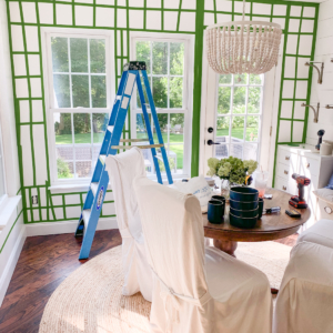 painters tape wallpaper hanging