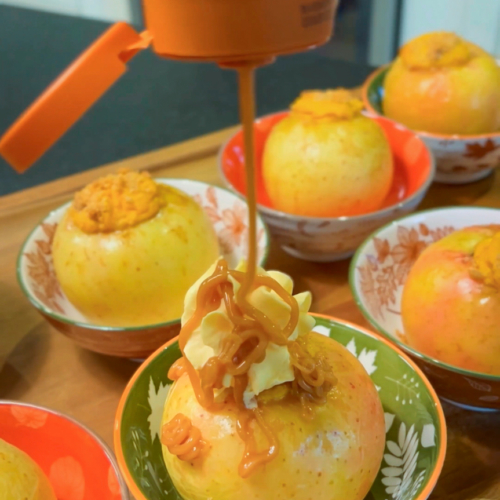 pumpkin cheesecake stuffed baked apples