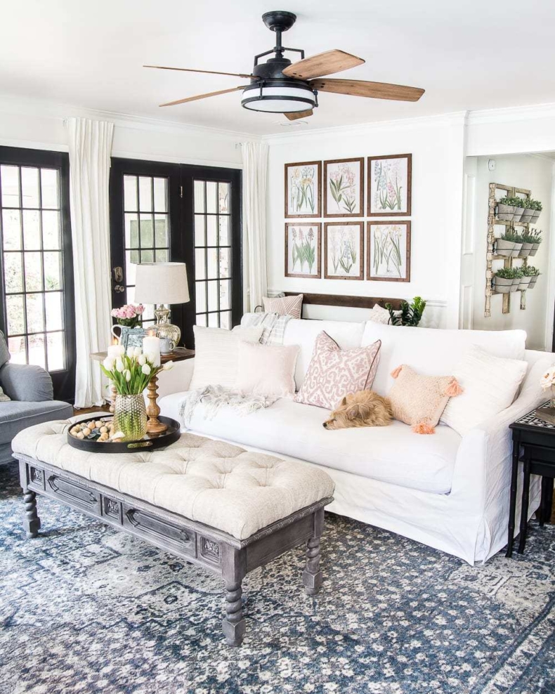 Spring Decor Ideas - Spring Living Room by Bless'er House
