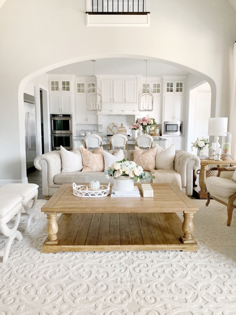 Spring Decor Ideas - Spring Living Room by My Texas House