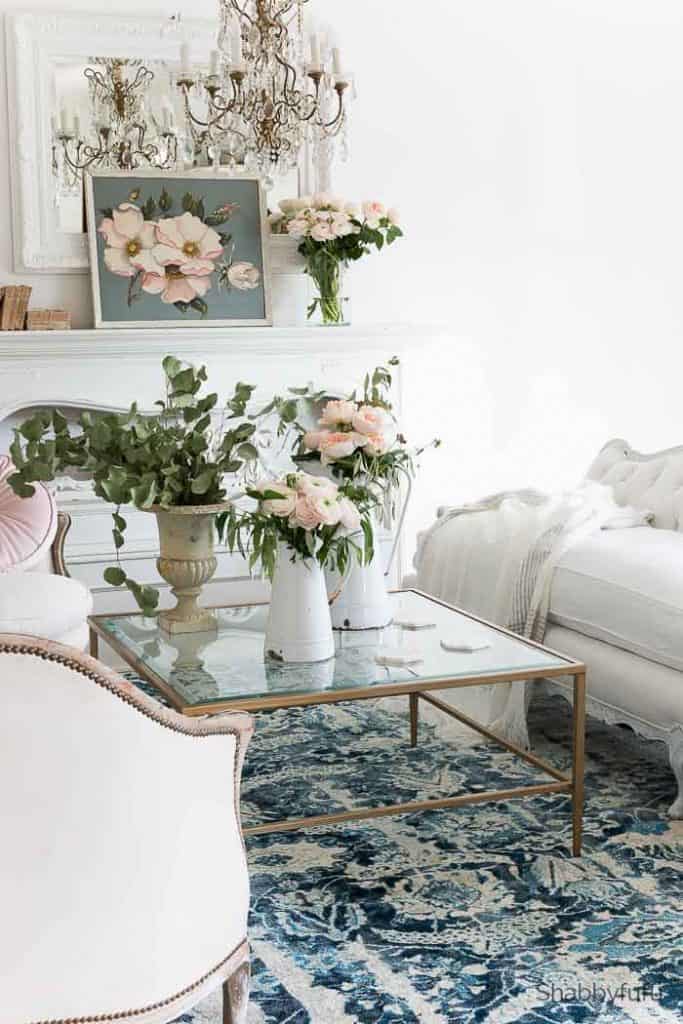 Spring Decor Ideas - Spring Living Room by Shabbyfufu