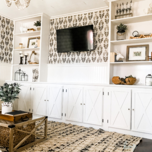 Wallpaper Inspiration - Media Room Makeover by Home Stories A to Z